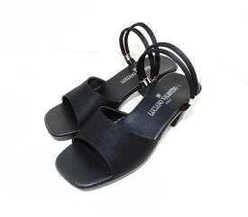 【送料無料】LUCIANO VALENTINO サンダル レディース 女性 婦人 ストラップ オフィス 事務 快適 美脚 カジュアル ワンヒール おしゃれ 歩きやすい 疲れない 黒 ヒール高 6.0cm 軽量 日本製 ルチアノバレンチノ 3903