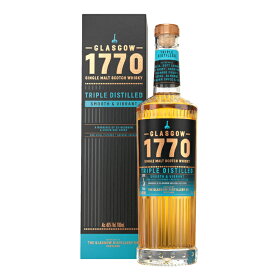 【ラッピング対応】トリプル ディスティルド 1770 グラスゴー シングルモルト ウイスキー 700ml 1本 1ケース お中元 セット モルト ウイスキー 人気 化粧箱入り アルコール46度 誕生日 マニア グラスゴー蒸留所 熟成ウイスキー 飲み比べ プレゼント ギフト お祝い 業務用