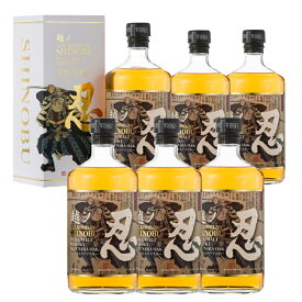 【ラッピング対応】忍 ピュアモルトウイスキー 43度 700ml 越ノ忍 お中元 熟成 ウイスキー 人気 ミズナラ 1本 1ケース セット ピュアモルト 化粧箱入り 父の日 誕生日 マニア 忍蒸留所 ジャパニーズオーク 飲み比べ プレゼント ギフト お祝い ジャパニーズウイスキー 業務用