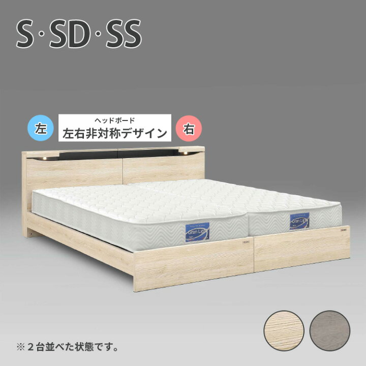 楽天市場】グランツ ブックス 高級ベッド （2台並べるとシンメトリー 