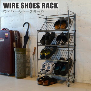 C[V[YbN iւ̃CeAۂÂC_XgAȉʔj WIRE SHOES RACK 4i C V[Y{bNX ʔ LX^[t COLLEND Rh X`[ LX^[t