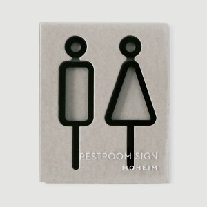 MOHEIM SIGNS RESTROOM 2pcs / ubN ( gCTC vX`bN AN Vz Vzj EH[XebJ[ X ItBX i Vv  tȒP TC v[g sNgO