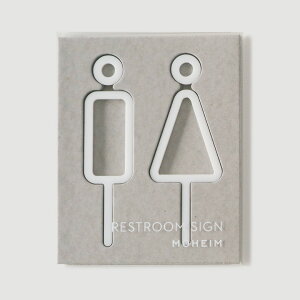 MOHEIM SIGNS RESTROOM 2pcs / zCg ( gCTC vX`bN AN Vz Vzj EH[XebJ[ X ItBX i Vv  tȒP TC v[g sNgO