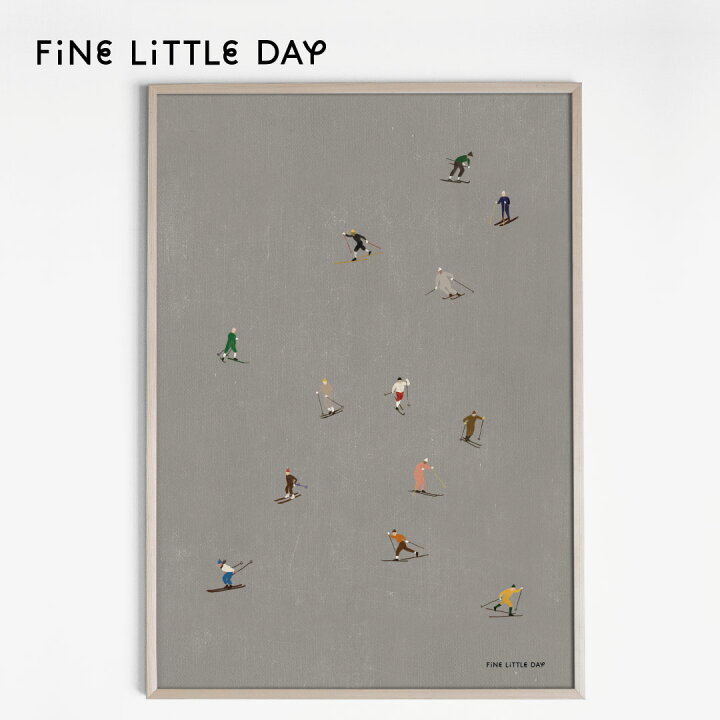 楽天市場 Fine Little Day ポスター Skiers 50 70 Cm ファインリトルデイ アートプリント アートポスター 北欧 スウェーデン 北欧インテリア おしゃれ かわいい シンプル スキー 冬 雪 イラスト Shinc Lab 楽天市場店