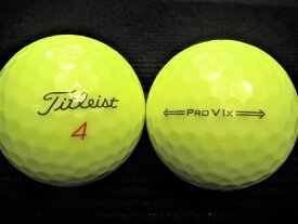 ランク1 特選ロスト タイトリスト Pro V1X 21年モデル イエロー 【あす楽対応_近畿】【中古】