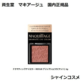 資生堂 マキアージュ ドラマティックアイカラー RD518 ブリックショコラ(マット) 1g 無香料 SHISEIDO MAQUILLAGE 4909978122348 高発色 アイシャドウ アイブロウ ノーズシャドウ 国内正規品 プチプラ