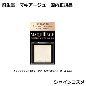 資生堂 マキアージュ ドラマティックアイカラー クリーム WT901 スノーボール 0.8g 無香料 SHISEIDO MAQUILLAGE 4909978122362 ベース 色もち持続 国内正規品 プチプラ