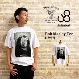 ジョンブル メンズ《半袖Tシャツ》Bob Marley半袖Tシャツ アメカジ JOHNBULL johnbull 35068 メンズファッション ボブマーリー バンドTシャツ フォトTシャツ ユニバーサルミュージック カットソー シャインステーションNO2