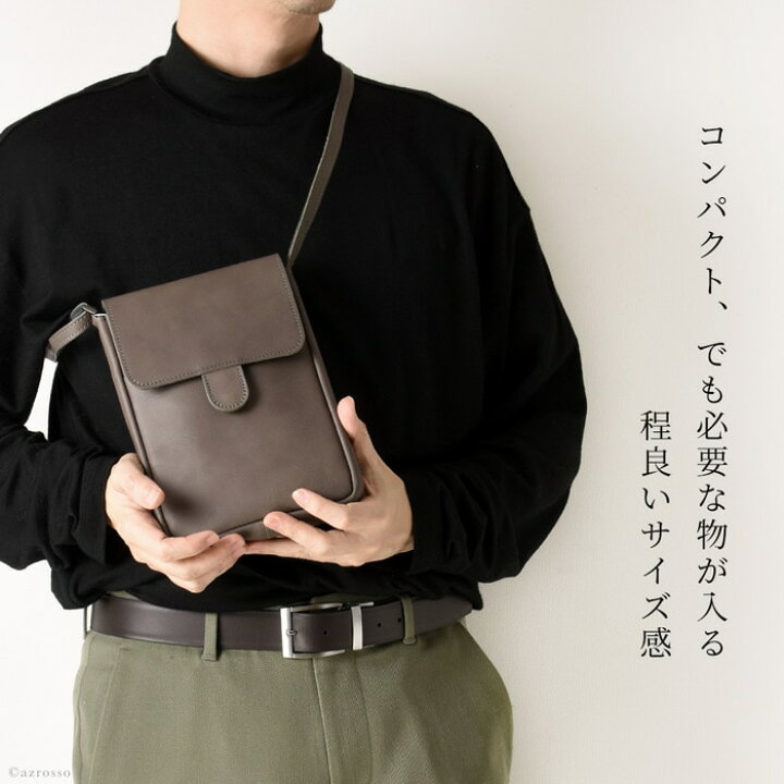 楽天市場】日本製 ミニ ショルダーバッグ メンズ 小さめ 縦 レザー  