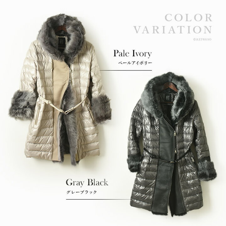 楽天市場】イタリア製 ダウンコート ミドル丈 レディース コート  