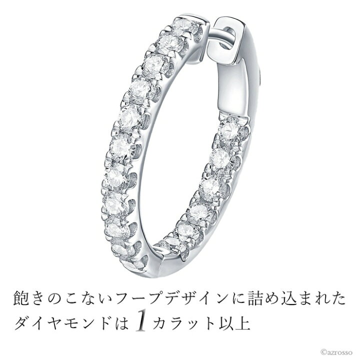 楽天市場】フープピアス ダイヤモンド ピアス レディース ブランド 