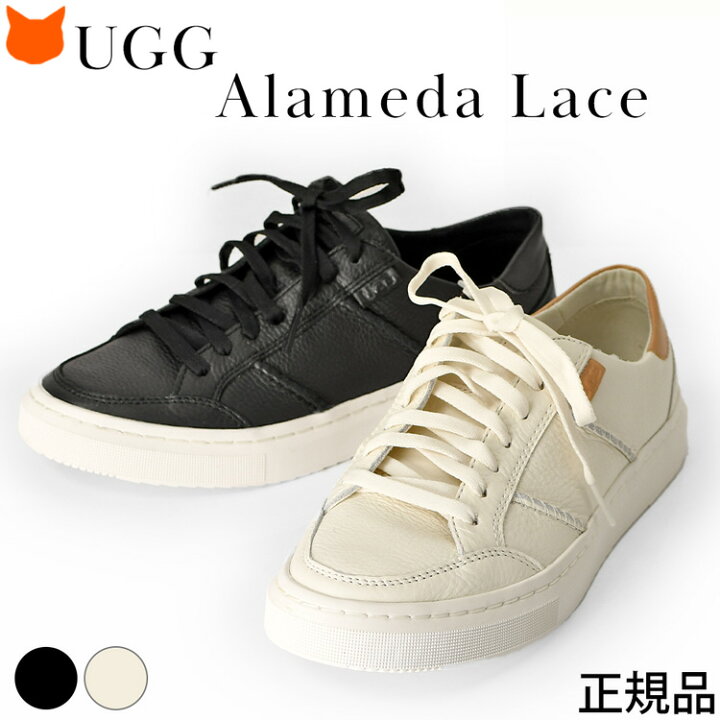 楽天市場】UGG スニーカー 正規品 レザー スニーカー 黒 スニーカー 