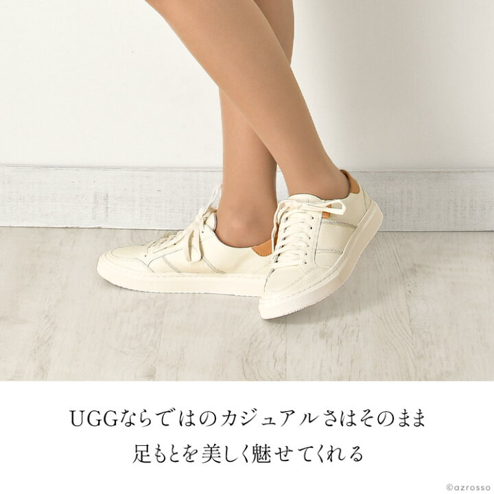 楽天市場】UGG スニーカー 正規品 レザー スニーカー 黒 スニーカー 