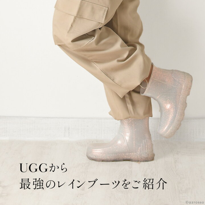 楽天市場】UGG レインブーツ ショート ブーツ レディース 厚底 