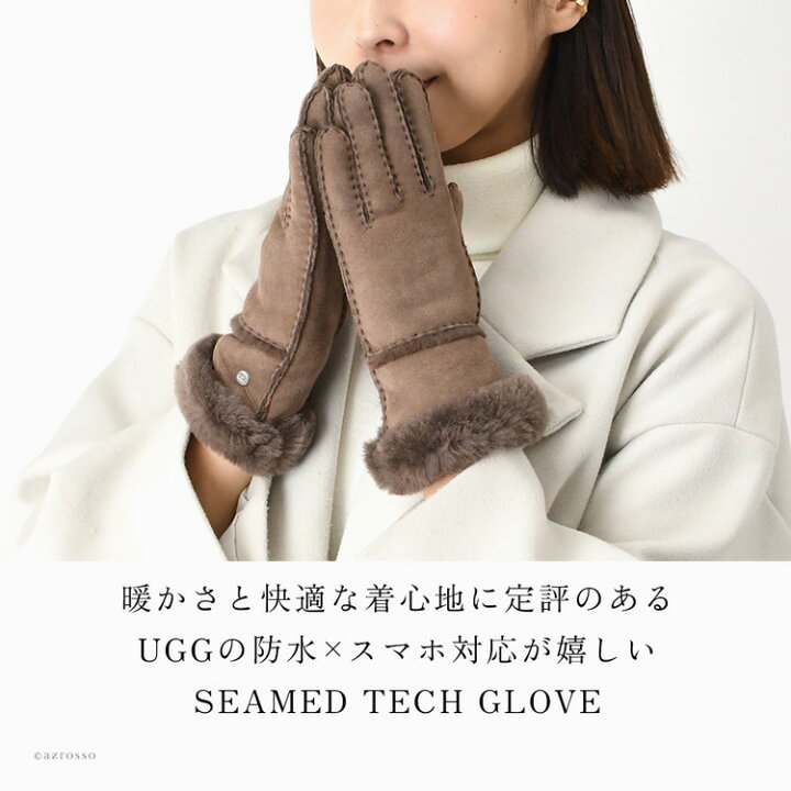 楽天市場】手袋 レディース スマホ対応 UGG アグ 17371 シームド 