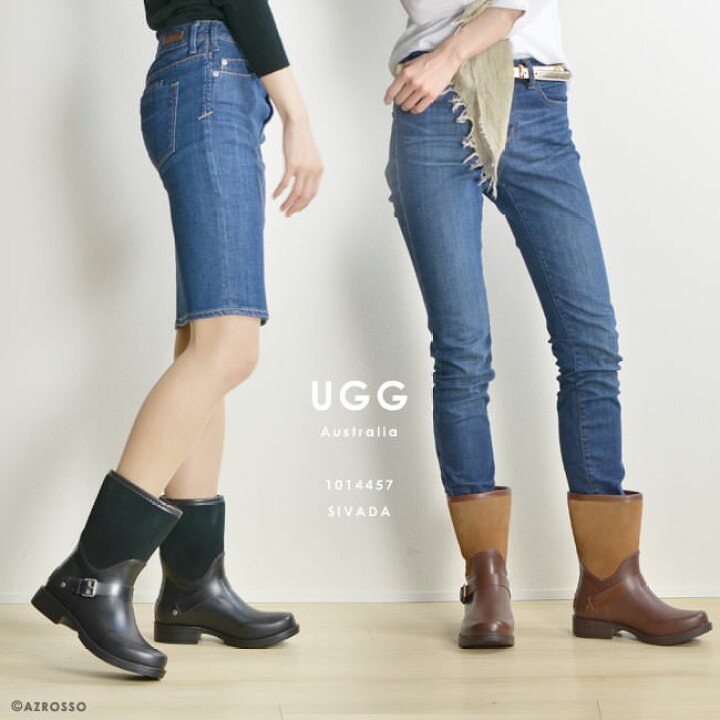 楽天市場】UGG レインブーツ ショート ブーツ ミドル丈 レディース 
