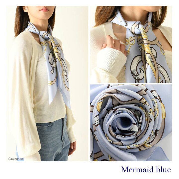 楽天市場】スカーフ シルク 大判 正方形 90 シルク 100% 日本製 横浜  