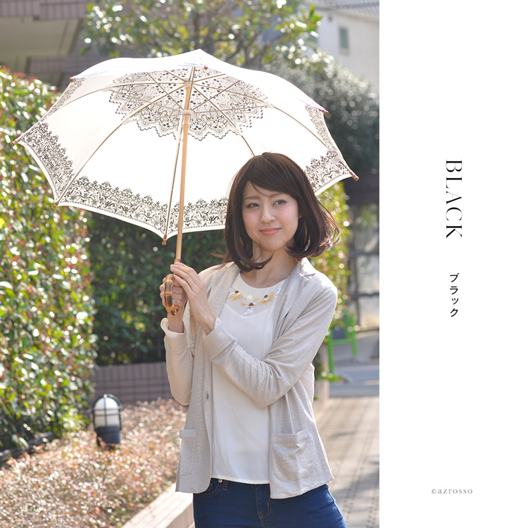楽天市場】日本製 日傘 長傘 おしゃれ 軽量 白 晴雨兼用 傘 雨傘 兼用 