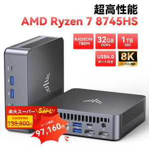 ySSԌ30%Itz NiPoGi ~jpc Ryzen 7 8745HS mini pc 32GB DDR5-5600 1TB M.2 NVME ~jp\R ő4.9GHz 8C/16T windows11Pro 4ʏo Wifi 6 Blutooth 5.2 USB4 Type-C 2.5Gbps LAN TDP45W fXNgbvpc 8K Q[~Opc 