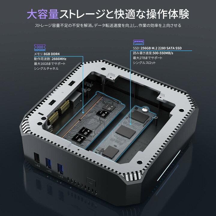楽天市場】【期間限定15％OFF】 ミニpc n100 最新第12世代 Intel Alder 