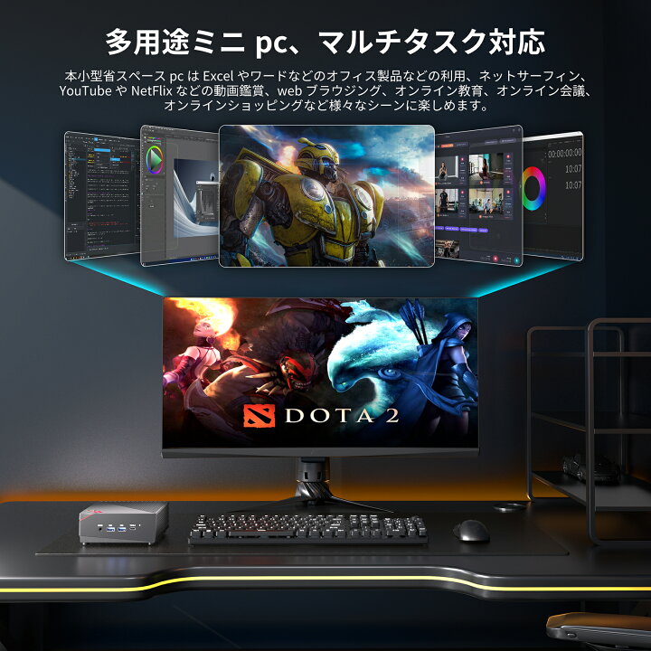 楽天市場】【期間限定12,000円オフ】 ゲーミング ミニpc ryzen7 5800u 