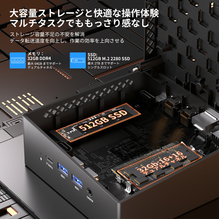 楽天市場】【期間限定12,000円オフ】 【6冠達成】ゲーミング ミニpc 