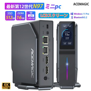 ySS10ItzyyV1ʒBzACEMAGIC ~jpc yLCDXN[tzWindows11Pro Intel 12 n97 mini pc y16GB DDR4 SSD512GBző3.6GHz 4C4T ^pc~jp\R É ȃXy[Xpc yPC 