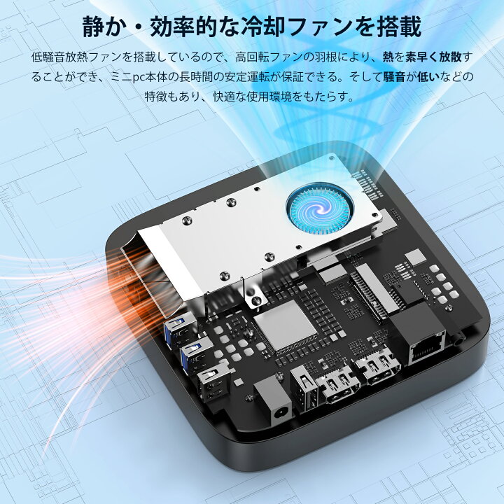 楽天市場】【5日限定全店舗10％OFFクーポン】ミニPC n100 最新第12世代 