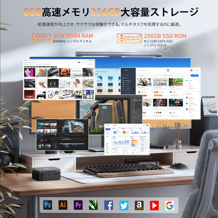 楽天市場】【5日間限定全店舗10％OFFクーポン】ミニPC 【最新第12世代 