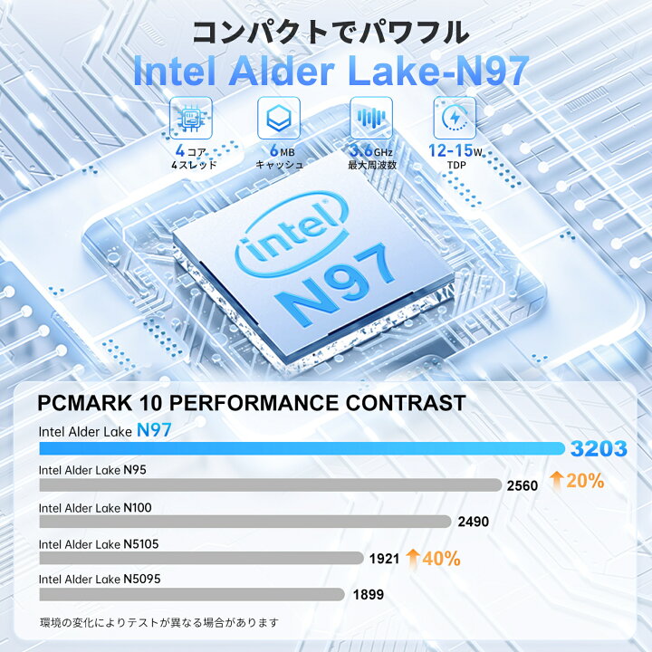 楽天市場】【全店舗期間限定10％OFF】2025最新 超小型ミニpc n97 ミニ 