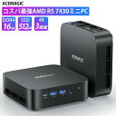 OEM Key【クーポンで51,840】 ACEMAGIC 2025年最新 ミニpc AMD R5 7430U【16GB DDR4 512SSD M.2 】 Windows11Pro対応 最大4.3GHz mini pc WiFi6 SSD容量拡大可能 小型pc 4K@60Hz 静音 高速熱放散 ミニパソコン 6C12T BT5.2