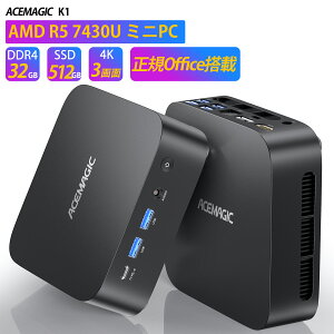 �y���K�i�v��office�t���z�y���Ԍ���20��OFF�zOEM Key ACEMAGIC �~�jpc AMD R5 7430U�y16GB DDR4 512GB SSD M.2 �z Windows11Pro�Ή� �ő�4.3GHz mini pc WiFi6 SSD�e�ʊg��\ ���^pc 4K@60Hz �É� �����M���U �~�j�p�\�R�� 6