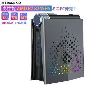 ySS38ItzyACEMAGIC AMD Ryzen7 8745HSz~jPC \ Q[~OPC Windows11Proy32GB DDR5 5600MHz/1TB/SSD PCIE4.0Ήzmini pc ^ȃXy[Xpc fXNgbvy8RA 16Xbh 4.9GHz 16MBLbVz