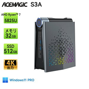 yssԌ蔼zIIzy3in1@\z ~jPC \yAMD Ryzen 7 5825U 16GB+512GBz8RA/16Xbh ő4.5GHz ~jPC Windows11Pro 3ʏo WiFi6 BT5.2 PCIE3.0 HDMI ȃGl ^p\R ItBX Q[~
