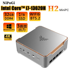 yOEM Keyۏ؁z~jPC H2 Intel Core i7-13620H ő4.90GHz 1TB SSD 32GB 10RA/16Xbh DDR4 Windows11 Pro WiFi 6 BT5.2 USB4 HDMI 4k@120Hz 3ʏo ȃGl Q[~Opc p\R fXNgbv \ minipc