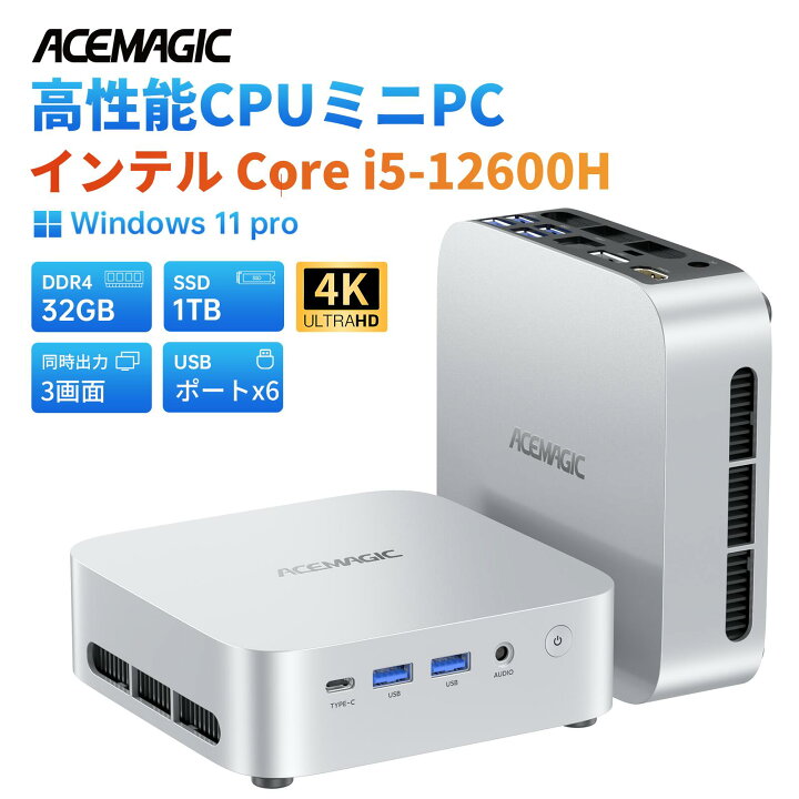 楽天市場】【期間限定10%オフ】 ミニpc インテル Core i5-12600H mini 