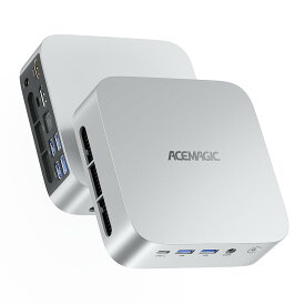 【期間限定10％オフ】 ACEMAGIC 手のひらサイズ AMD Ryzen™ 4300U ミニpc 3.7GHz メモリ 16GB DDR4 256/512GB/1TB SSD 4TBまで増設可能 Windows11PRO 3画面同時出力 冷却ファン搭載 高速WiFi5 BT4.2 ミニパソコン 4K@60Hz USBx6 Type-C HDMI2.0 1.0GbpsRJ45 小型pc VESA