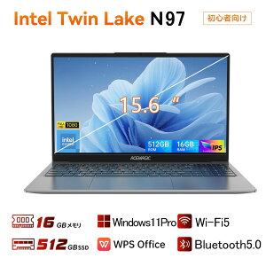 yԌ12000~offIOfficeځz m[gp\R m[gPC IntelR Processor Alder Lake N97 Windows11 Pro 15.6C` IPSt tHD 16GB DDR4 SSD 512GB WiFi5 BT5.0 USB3.2 HDMI pt@ É w v[