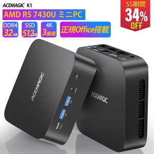 �y���K�i�v��office�t���z�ySS���Ԍ���15��OFF�zOEM Key ACEMAGIC �~�jpc AMD R5 7430U�y16GB DDR4 512GB SSD M.2 �z Windows11Pro�Ή� �ő�4.3GHz mini pc WiFi6 SSD�e�ʊg��\ ���^pc 4K@60Hz �É� �����M���U �~�j�p�\�R��
