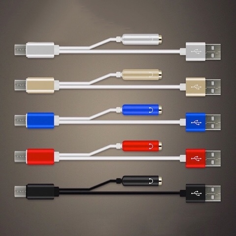 Type-C  2in1 USB イヤホン ケーブル 3.5mm 全4色 アルミ製 Type C 充電 しながら 充電ケーブル 送料無料