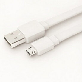 Micro USB 充電ケーブル ショートタイプ 17cm ホワイト android Xperia Huawei 送料無料