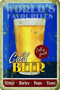 �r�[�� Cold Beer / �u���L�Ŕ� TIN SIGN