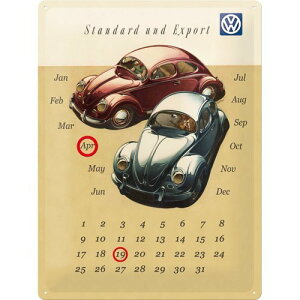 �J�����_�[ �t�H���N�X���[�Q�� VW Kafer Duo Kalender/�u���L�Ŕ� TIN SIGN �A�����J���G�� �C���e���A