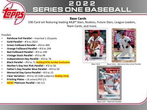 MLB 2022 Topps Series 1 Baseball Walmart Mega Box (Square Box) �g�b�v�X �V���[�Y1 �x�[�X�{�[�� �E�H���}�[�g �J�[�h ���K�{�b�N�X (�X�N�G�A�[�{�b�N�X)