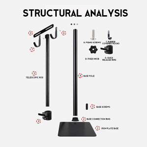 ThinkRider ���]�� �X�^���h �f�B�X�v���C�X�^���h �t�b�N�|���� 80-130cm���������\ ���u�� �|��Ȃ� �����e�i���X�X�^���h �X�`�[���� ��� �T�r�h�~ �T�C�N���X�^���h ���[�h�o�C�N �N���X