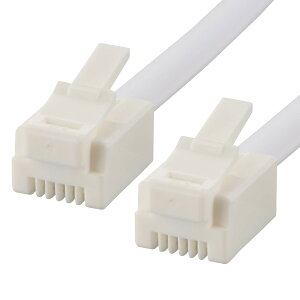 �e���z���R�[�h �W���^�C�v �z���C�g 5m_TEL-C2605W 05-2605 OHM �I�[���d�@