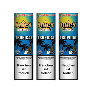 �y3�Z�b�g�z JUICY JAY'S BLUNT �W���[�V�[ �u�����g �y�[�p�[ 2������×3�p�b�N - TROPICAL