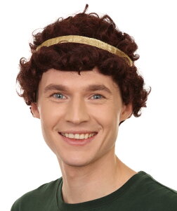 Wigs2you �E�B�b�O H-5631 �n���E�B���ƃp�[�e�B�[�v���~�A����l�����Y�J�[���[�u���E���T�M�E�B�b�O�S�[���h�o���h�\�t�g�����@�۔�