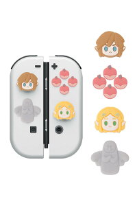 YOCORE Joy-Con ��p�����L�[�J�o�[&�X�e�B�b�N�J�o�[ �Z�b�g Switch/Switch �L�@EL���f����Joy-Con �Ή� ���t���ȒP ����~�� �A�i���O�X�e�B�b�N�J�o�[ �W���C�R�� �J�o�[ �e�w�O���b�v�L���b�v (