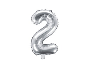 PartyDeco �p�[�e�B�[�f�R �i���o�[ 2 �V���o�[ 35cm FB10M-2-018 �t�B�����o���[�� �A���~�o���[��